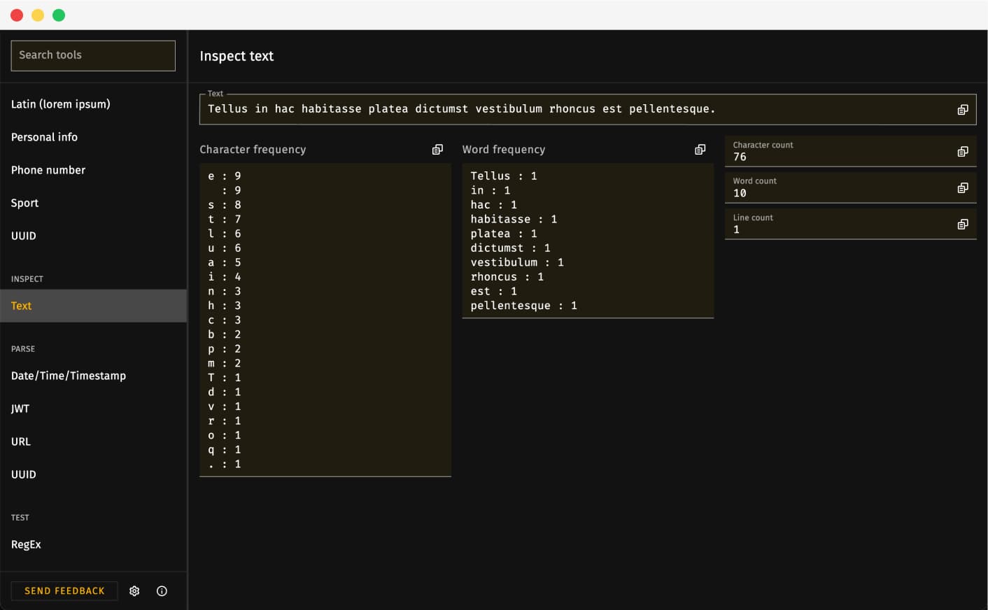 a screenshot of the tool