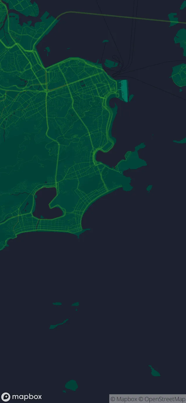 Rio de Janeiro in the Neon Green style