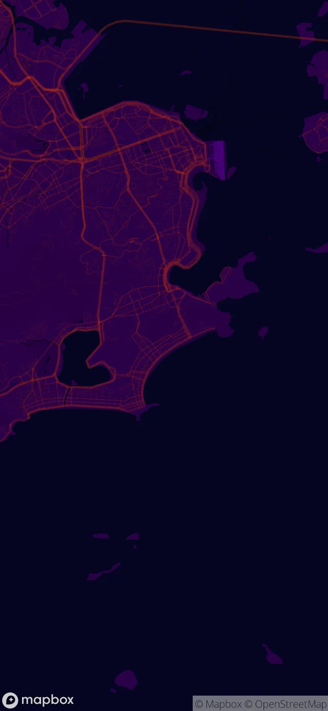 Rio de Janeiro in the Neon Red style